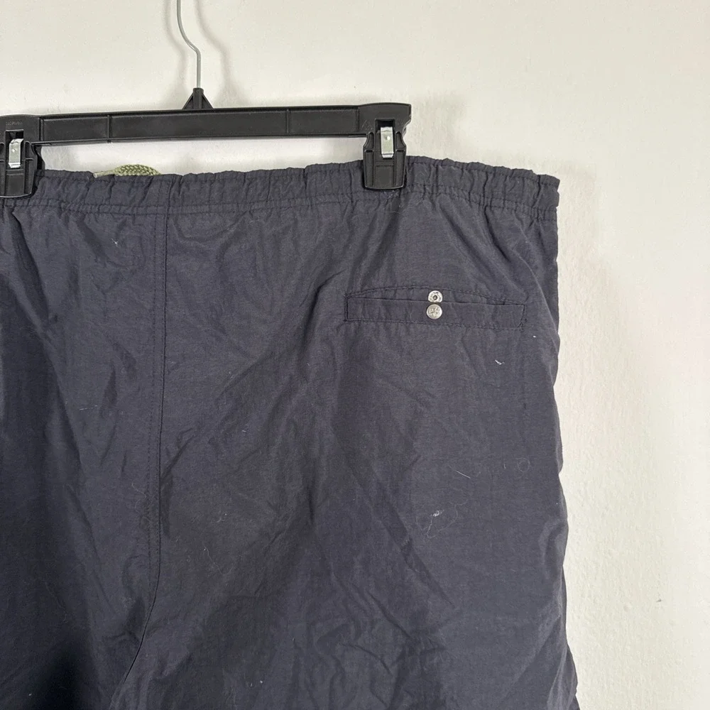 Big Dogs‎ Shorts Mens XL Blue Swim Trunks Drawstring Mesh Lined Stripe Logo